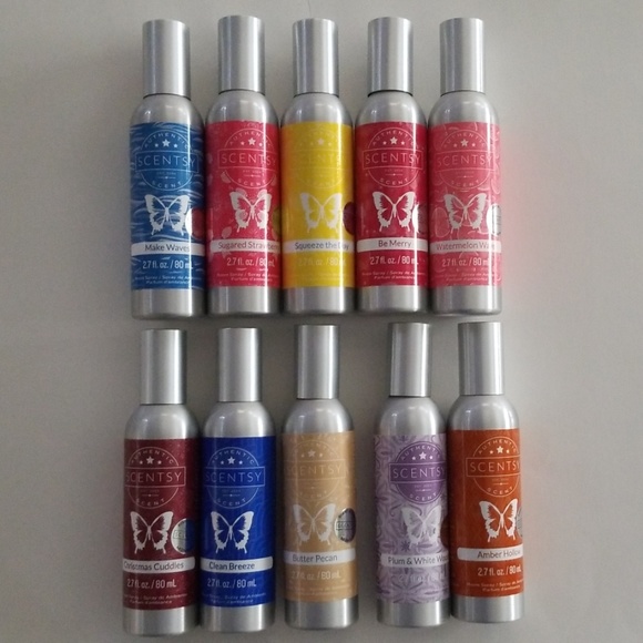 Scentsy Room Spray Lot Of 10